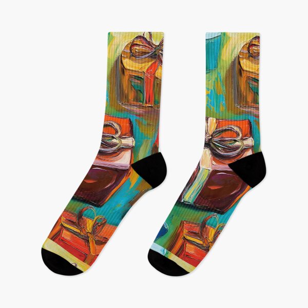 Item preview, Colorful Chocolate Gift Boxes - Intricate Ribbons and Festive Energy Capture the Christmas Holiday Spirit Generative AI Art designed and sold by OlfactoART Studio.