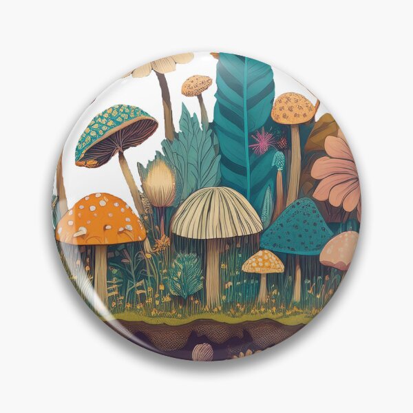 Item preview, Psychedelic World Beneath – Surreal Soil and Plants designed and sold by NudnaGrafika.
