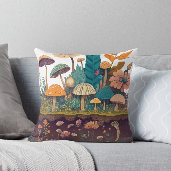 Item preview, Psychedelic World Beneath – Surreal Soil and Plants designed and sold by NudnaGrafika.