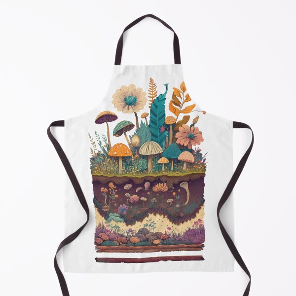 Item preview, Psychedelic World Beneath – Surreal Soil and Plants designed and sold by NudnaGrafika.