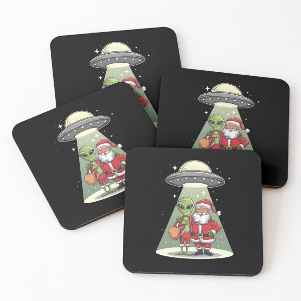 Item preview, UFO santa claus and Alien abduction  merry Christmas xmas believe designed and sold by BHMARTS.