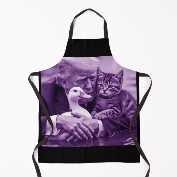 Item preview, Purple President Trump Protect Our Cats and Ducks - Purple Art Print designed and sold by Earth Nature Creations.