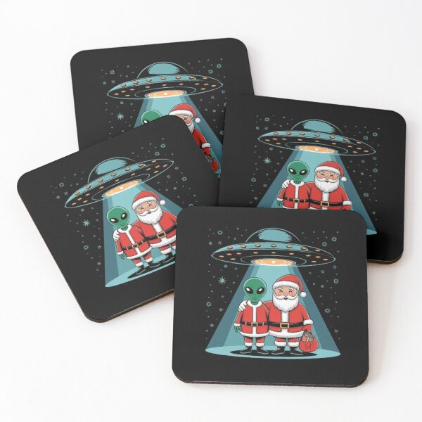 Item preview, UFO santa claus and Alien abduction  merry Christmas xmas believe designed and sold by BHMARTS.