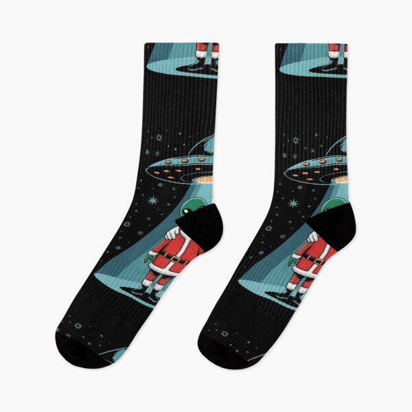Item preview, UFO santa claus and Alien abduction  merry Christmas xmas believe designed and sold by BHMARTS.