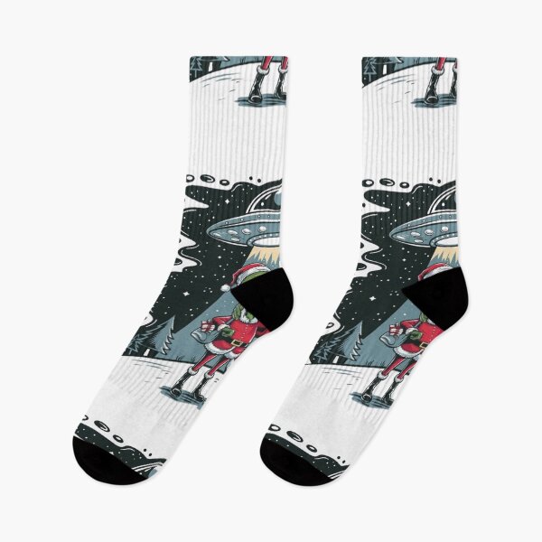 Item preview, UFO santa claus and Alien abduction  merry Christmas xmas believe designed and sold by BHMARTS.