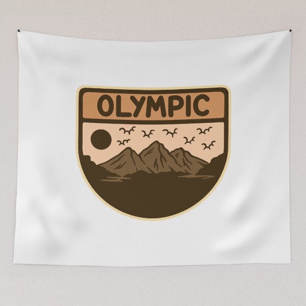 Item preview, OLYMPIC NATIONAL PARK BADGE LOGO DESIGN VECTOR ILLUSTRATION designed and sold by NGAULASTUDIO.