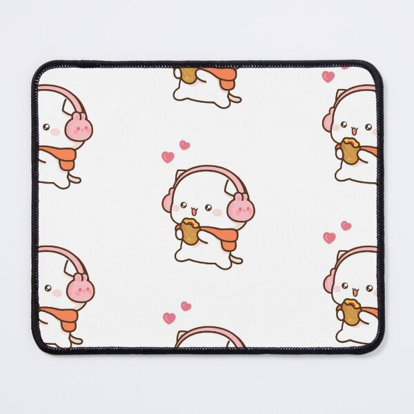 Item preview, Peach eating bread with Gomma designed and sold by Elyr20.