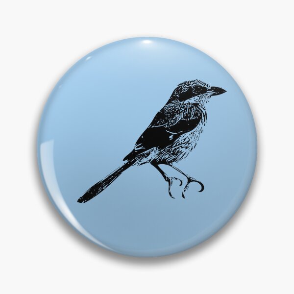 Item preview, Iberian Gray Shrike Black Design  designed and sold by designsasstultd.