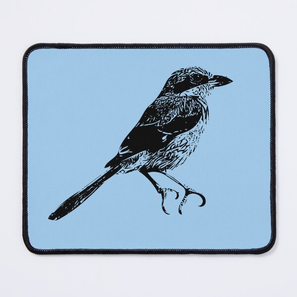 Item preview, Iberian Gray Shrike Black Design designed and sold by designsasstultd.