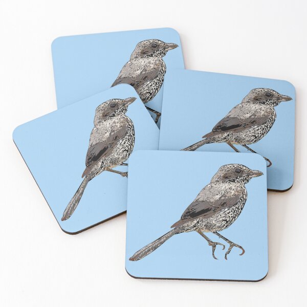 Item preview, Iberian Gray Shrike Black Alternate Design  designed and sold by designsasstultd.