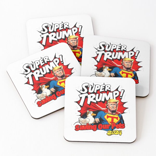 Item preview, Super Trump Protect Our Cats and Ducks - Pop Art Print designed and sold by Earth Nature Creations.