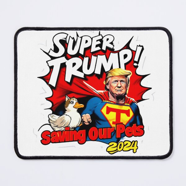 Item preview, Super Trump Protect Our Cats and Ducks - Pop Art Print designed and sold by Earth Nature Creations.