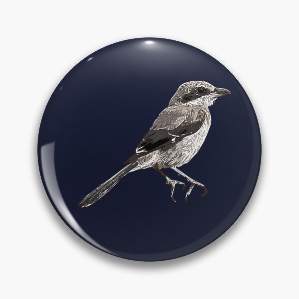 Item preview, Iberian Gray Shrike White Alternate Design  designed and sold by designsasstultd.
