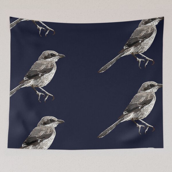 Item preview, Iberian Gray Shrike White Alternate Design  designed and sold by designsasstultd.
