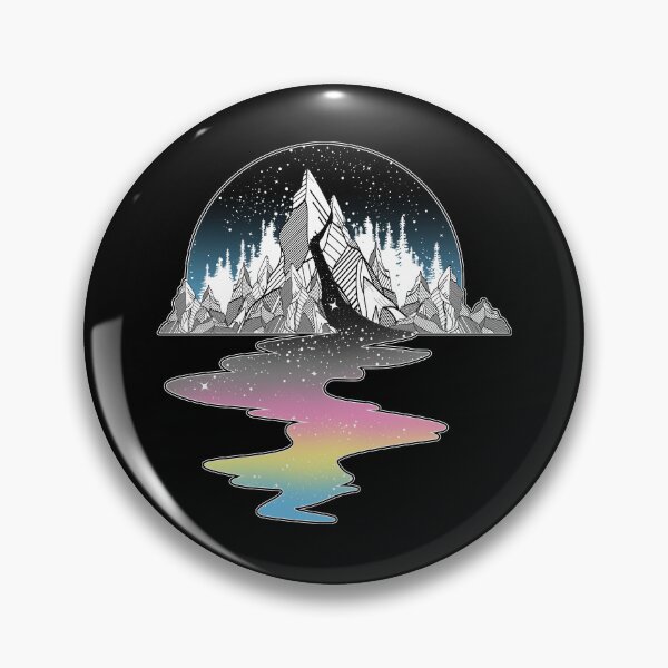 Item preview, Polygender Mountain River LGBT Pride Flag designed and sold by Clara Hollins.