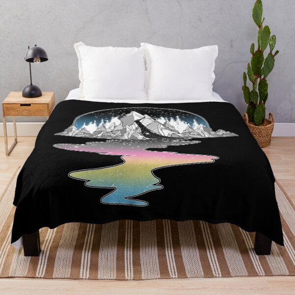 Item preview, Polygender Mountain River LGBT Pride Flag designed and sold by Clara Hollins.