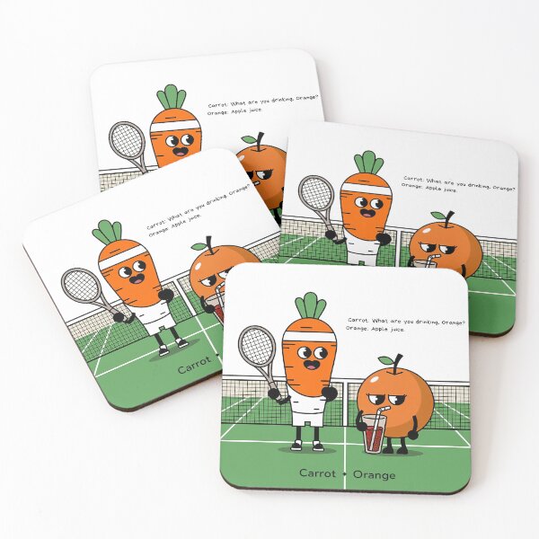 Item preview, Carrot & Orange Tennis designed and sold by GrafityJoe.
