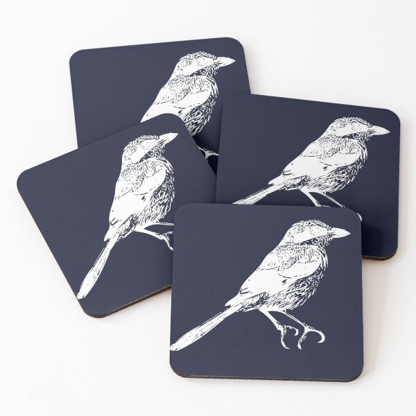 Item preview, Iberian Gray Shrike White Design  designed and sold by designsasstultd.