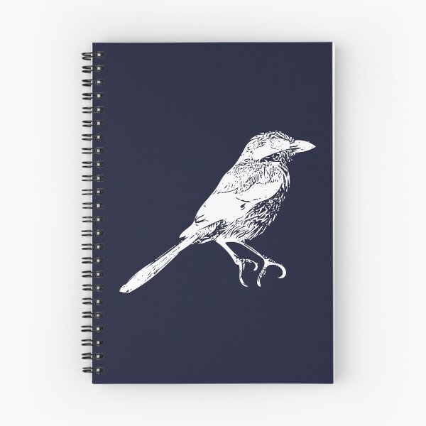Item preview, Iberian Gray Shrike White Design  designed and sold by designsasstultd.