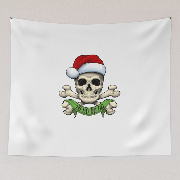 Item preview, Funny Pirate Christmas Skull Design designed and sold by RobandAlisa.