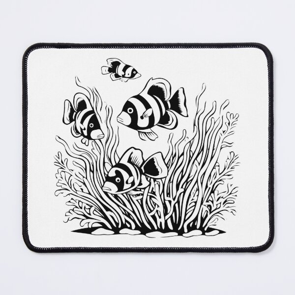 Item preview, Clown Fish Anemonefish Coral Reef Tropical Sea Colorful  designed and sold by inkoutninja.