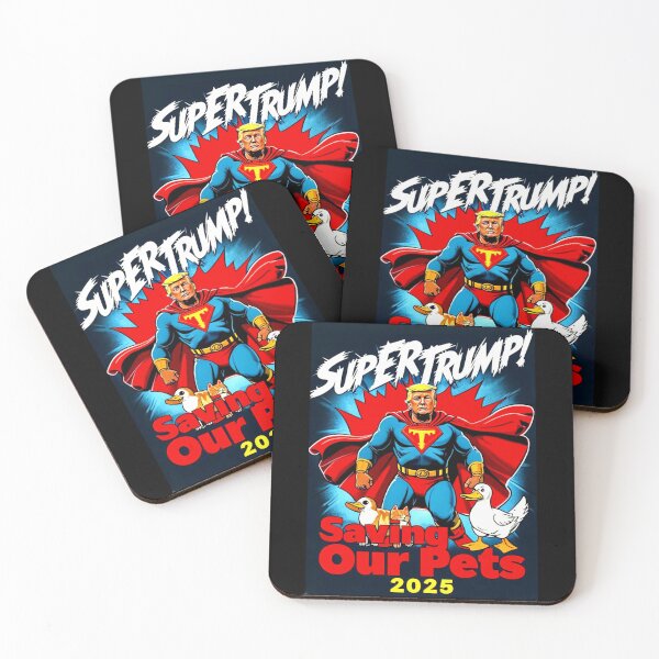Item preview, Super Trump 2025 Protect Our Cats and Ducks - Vintage Pop Art Print designed and sold by Earth Nature Creations.