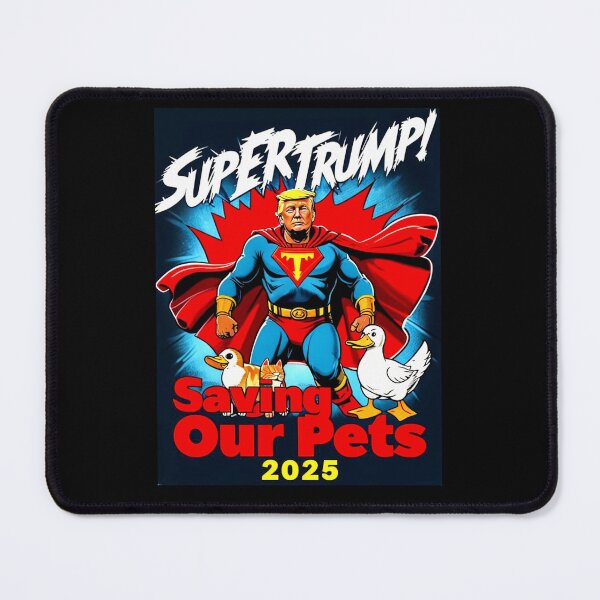 Item preview, Super Trump 2025 Protect Our Cats and Ducks - Vintage Pop Art Print designed and sold by Earth Nature Creations.