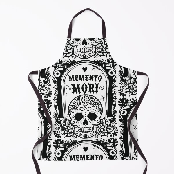 Item preview, Floral Memento Mori Gothic Sugar Skull Art - Black designed and sold by Skulls & Calaveras.