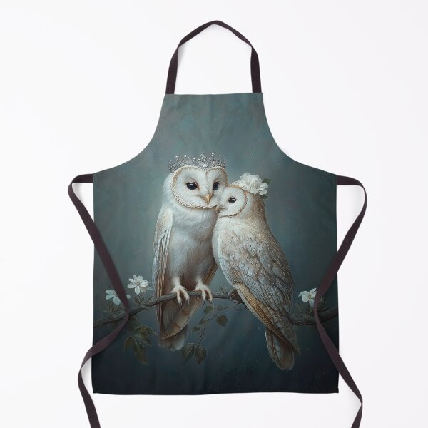 Item preview, Romantic Owl Pair with Floral Crown designed and sold by Magical Art Store.
