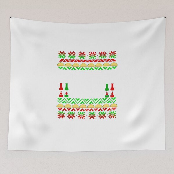 Item preview, Christmas Tacos Ugly Sweater Design designed and sold by RobandAlisa.