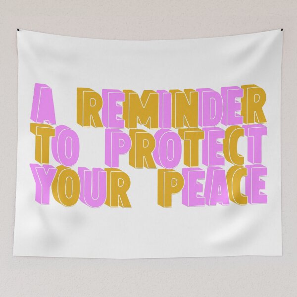 Item preview, A Reminder To Protect Your Peace designed and sold by ZAIKY DREAMS.