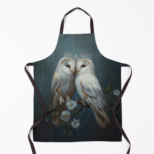 Item preview, Owl Pair with Floral Crowns designed and sold by Magical Art Store.