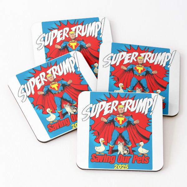 Item preview, Retro Super Trump 2025 Protect Our Cats and Ducks - Vintage Pop Art Print designed and sold by Earth Nature Creations.
