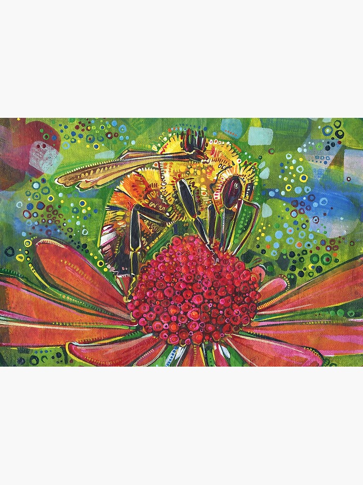 Thumbnail 2 of 2, Jigsaw Puzzle, Tri-colored Bumble Bee designed and sold by gwennpaints.