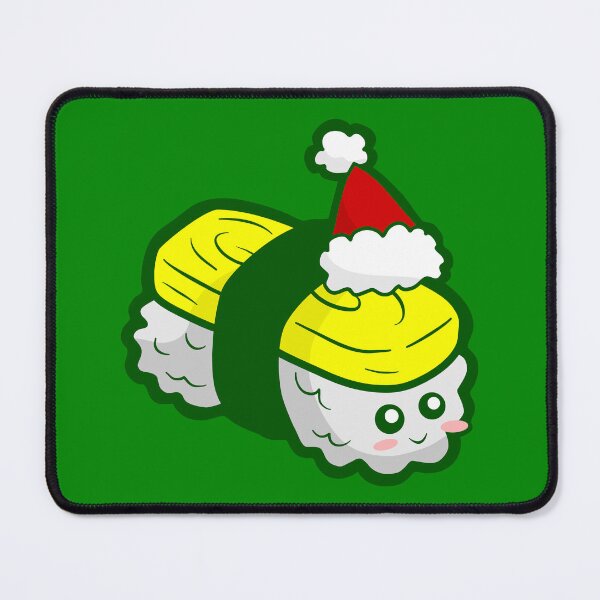 Item preview, kawaii christmas tamago sushi santa designed and sold by Gossip Rag.