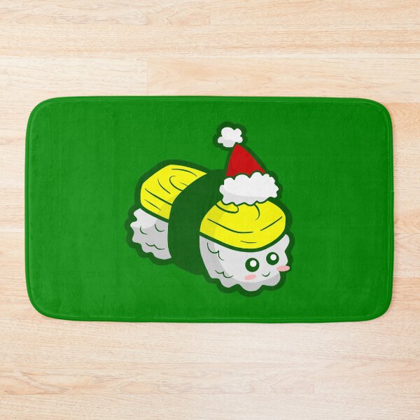 Item preview, kawaii christmas tamago sushi santa designed and sold by Gossip Rag.