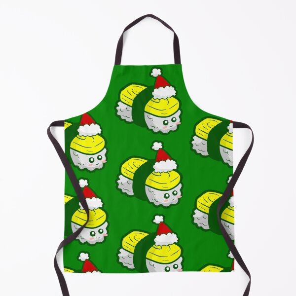 Item preview, kawaii christmas tamago sushi santa designed and sold by Gossip Rag.