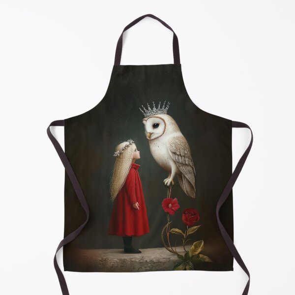 Item preview, Enchanted Encounter with Crowned Owl and Girl in Red designed and sold by Magical Art Store.