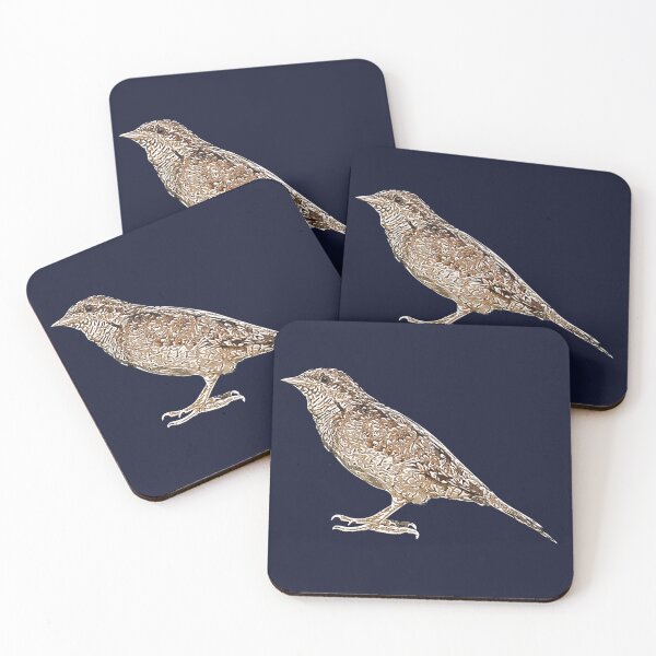 Item preview, Eurasian Wryneck White Alternate Design  designed and sold by designsasstultd.