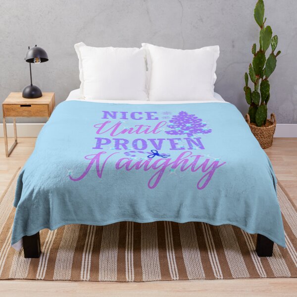 Item preview, Nice Until Proven Naughty Christmas Funny designed and sold by creativerooney.