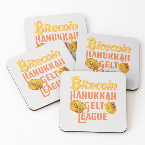 Item preview, Hanukkah Bitecoin  League - Happy Hannukah! - dreidel & hannukah gelt  designed and sold by We-thePixels.