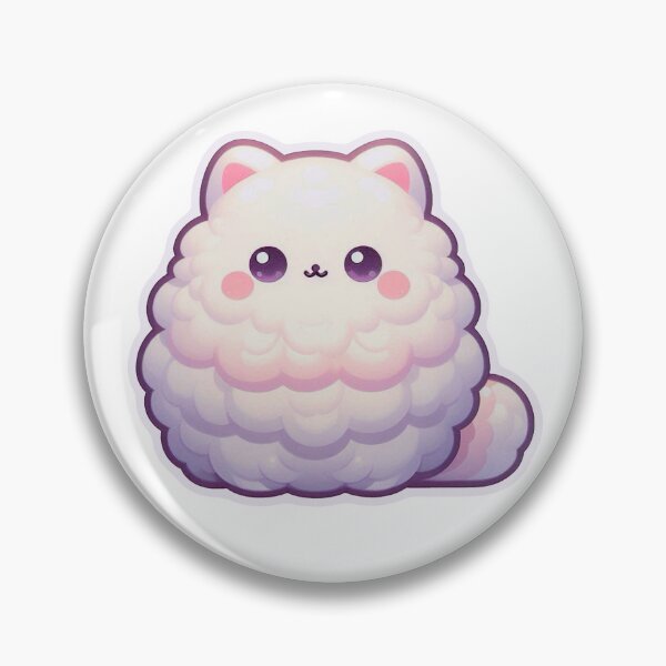 Item preview, White fluffy cat chibi  designed and sold by ColorfulMouse.