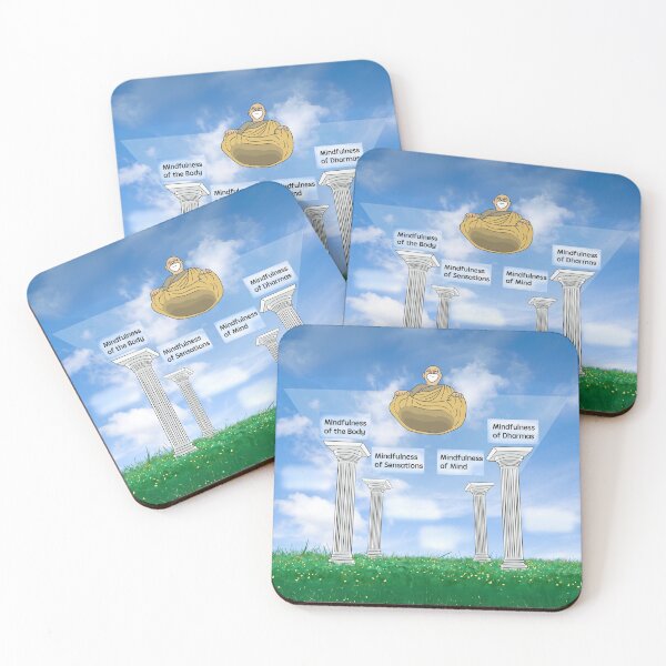 Item preview, The Four Pillars of Mindfulness designed and sold by Buddhism.net.
