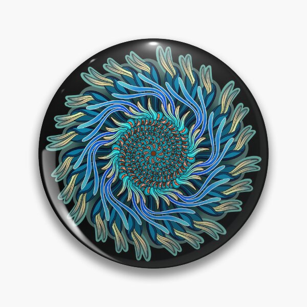 Item preview, Abstract twisting floral mandala designed and sold by DaveDanchuk.