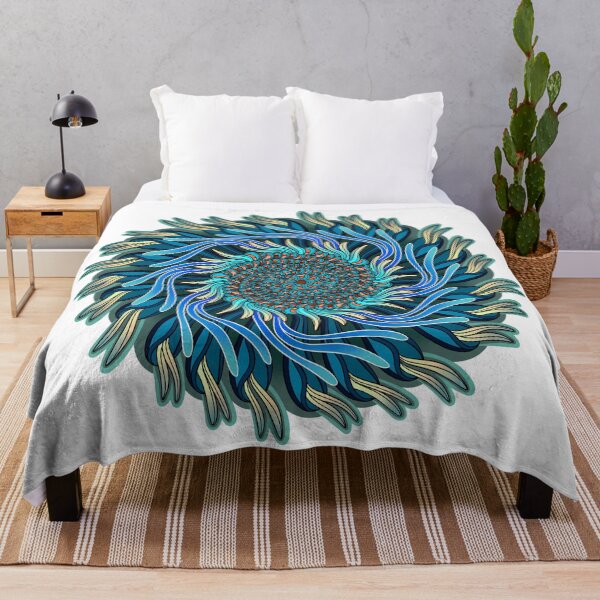 Item preview, Abstract twisting floral mandala designed and sold by DaveDanchuk.