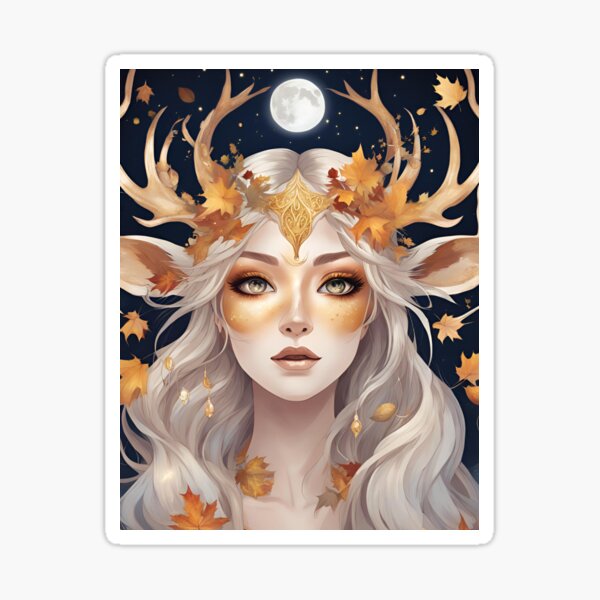 Item preview, Cute Anime-Inspired Deer Makeup for Halloween designed and sold by mi33x.