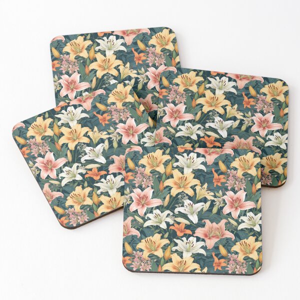 Item preview, Watercolor lilies and flowers designed and sold by Mnbvchou.