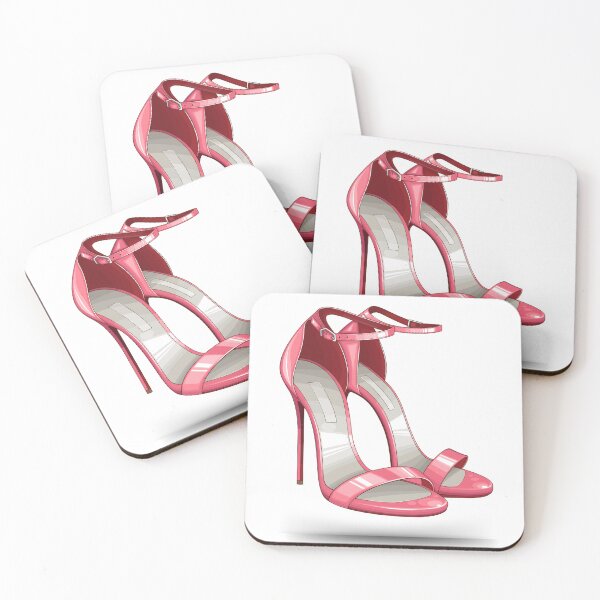 Artikelvorschau, „Elegante rosa High Heels Illustration – Mode-Schuhkunst“ entworfen und verkauft von PRIME4YOU.
