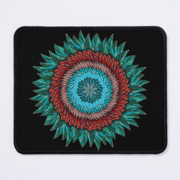 Item preview, floral wreath mandala with leaf frame designed and sold by DaveDanchuk.