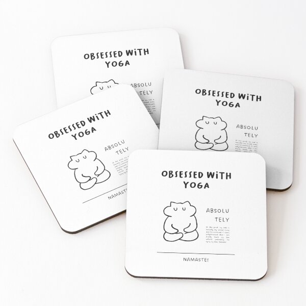 Item preview, "Obsessed with Yoga" | Yoga Cat Illustration designed and sold by RM-Journey.
